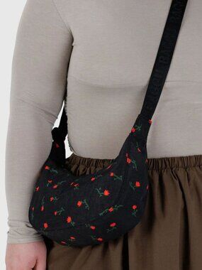 NWT Baggu Small Crescent Bag - Painted Wildflower